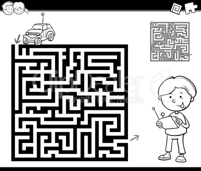 maze or labyrinth coloring page