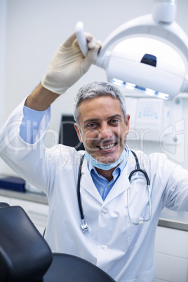 Portrait of a smiling dentist