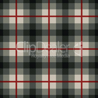 Rectangular seamless fabric pattern in gray and red