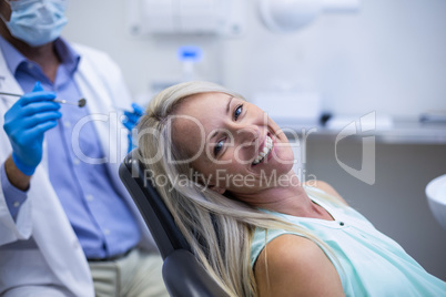 Portrait of female patient smiling