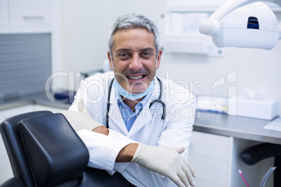 Portrait of a smiling dentist
