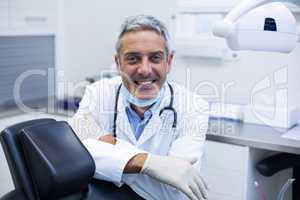 Portrait of a smiling dentist