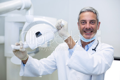 Portrait of a smiling dentist