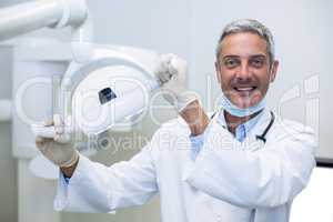 Portrait of a smiling dentist