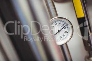 Pressure gauge in brewery