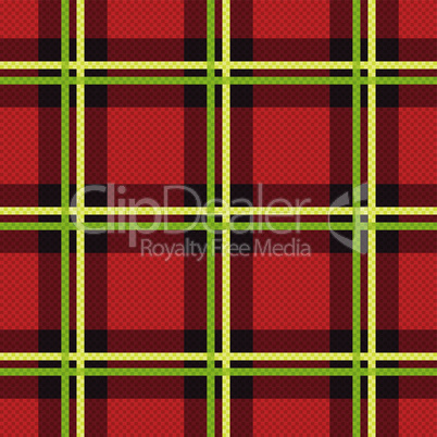 Rectangular seamless fabric pattern mainly in red