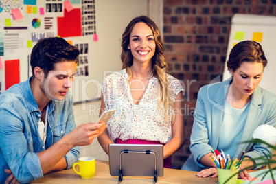 Business people working in office