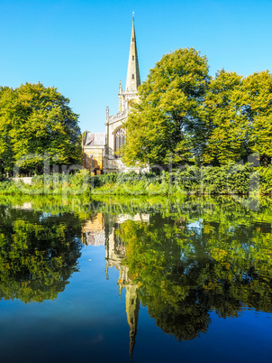 Holy Trinity church in Stratford upon Avon HDR