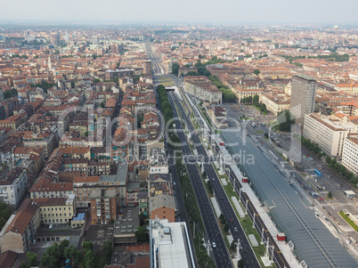 Aerial view of Turin