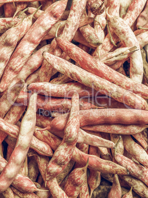 Cranberry beans vintage desaturated