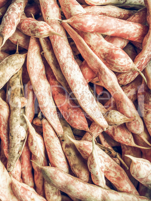 Cranberry beans vintage desaturated