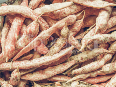 Cranberry beans vintage desaturated