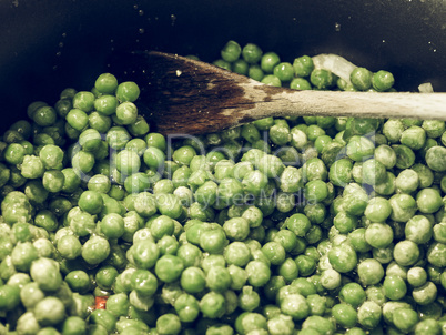 Frozen Peas vegetables vintage desaturated