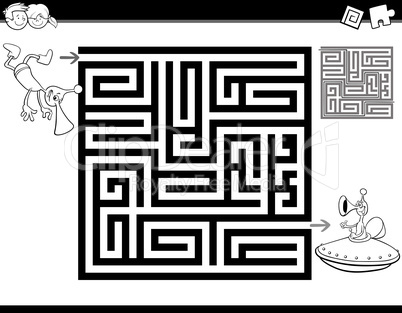 maze or labyrinth coloring page