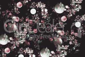 Fractal image of colorful bubbles.