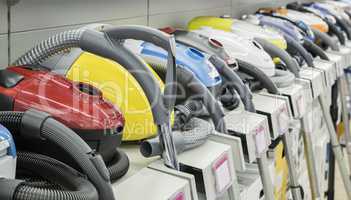 Vacuum cleaners that are sold in the store