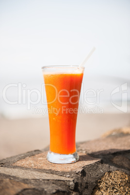 Healthy tropical juice drink