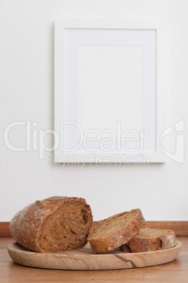 Bread on table