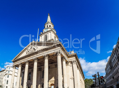 St Martin church in London HDR