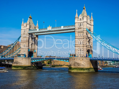 Tower Bridge in London HDR