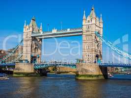 Tower Bridge in London HDR