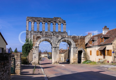 Autun Porte d?Arroux - Roman gate Port d?Arroux in Autun Burgundy