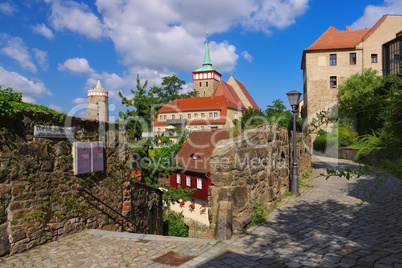 Bautzen Fischerpforte in der Oberlausitz - town Bautzen near Fischerpforte in Upper Lusatia