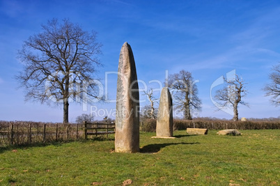 Alignement von Couches - Menhirs d Epoigny in France