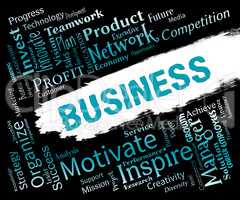 Business Words Shows Biz Businesses And Corporate