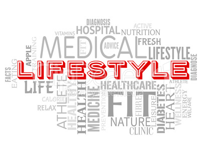 Lifestyle Words Means Way Interests And Healthy