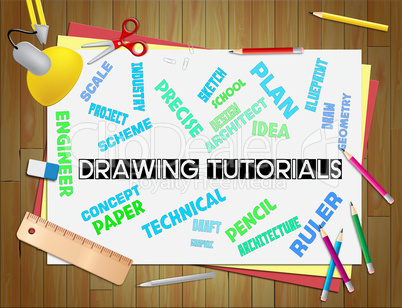 Drawing Tutorials Shows Education Studying And Learning