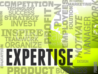 Expertise Words Indicates Specialist Skill And Capabilities