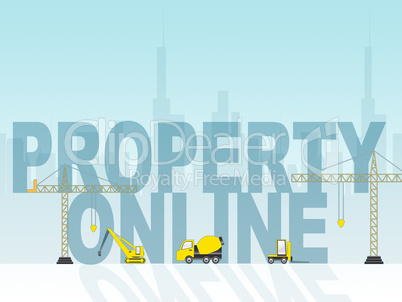 Property Online Indicates Real Estate And House