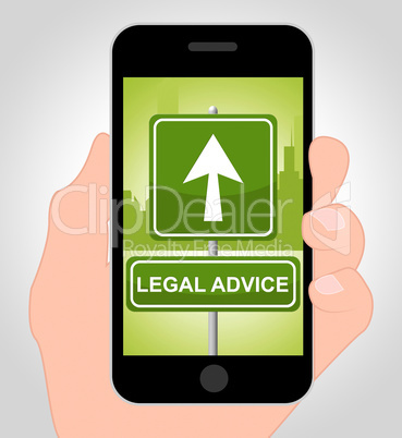 Legal Advice Online Indicates Mobile Phone And Cellphone