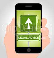 Legal Advice Online Indicates Mobile Phone And Cellphone