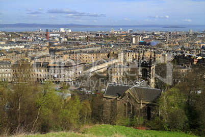 View over Edinburgh, Scotland