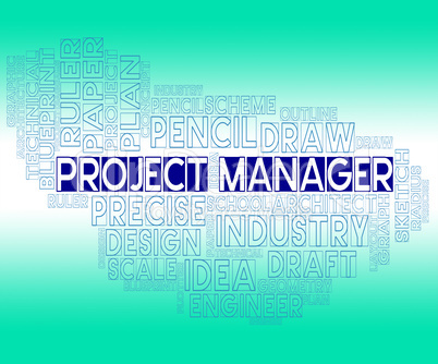 Project Manager Means Plan Venture And Bosses
