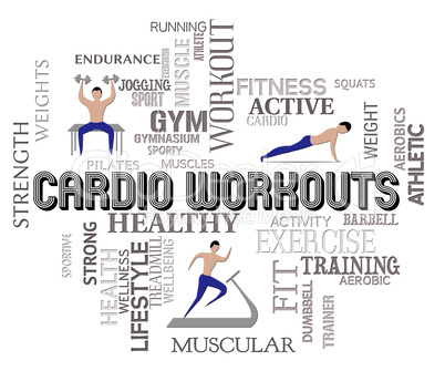 Cardio Workouts Shows Getting Fit And Beat
