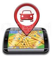 Car Gps Indicates Navigation Auto And Automobile