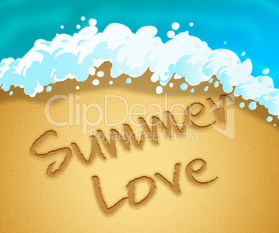 Summer Love Means Tropical Beaches And Passion