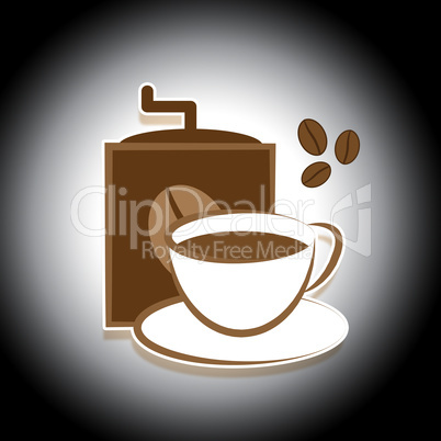 Brewed Coffee Indicates Barista Brewing And Roasted