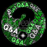 Q&A Question Mark Indicates Questions And Answers Responding