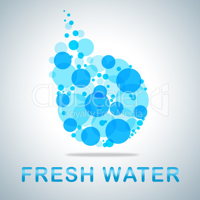 Fresh Water Shows Natural Pure Refreshing H2o