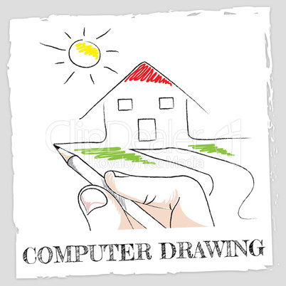 Computer Drawing Means Sketch Processor And Creative