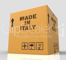 Made In Italy Represents Product Export And Purchase 3d Renderin