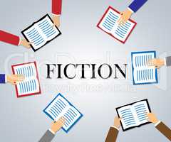 Fiction Books Represents Creative Writing And Education