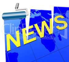 World News Represents Social Media And Article