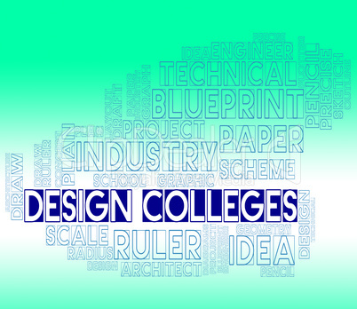 Design Colleges Indicates Visualization Graphic And Concept