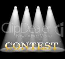 Contest Spotlight Shows Floodlight Competitive And Lights