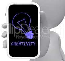 Creativity Online Shows Mobile Phone And Cellphone 3d Rendering